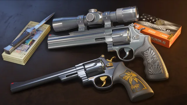 Official Rockstar image of the Hawk & Little Morgan Revolvers.
