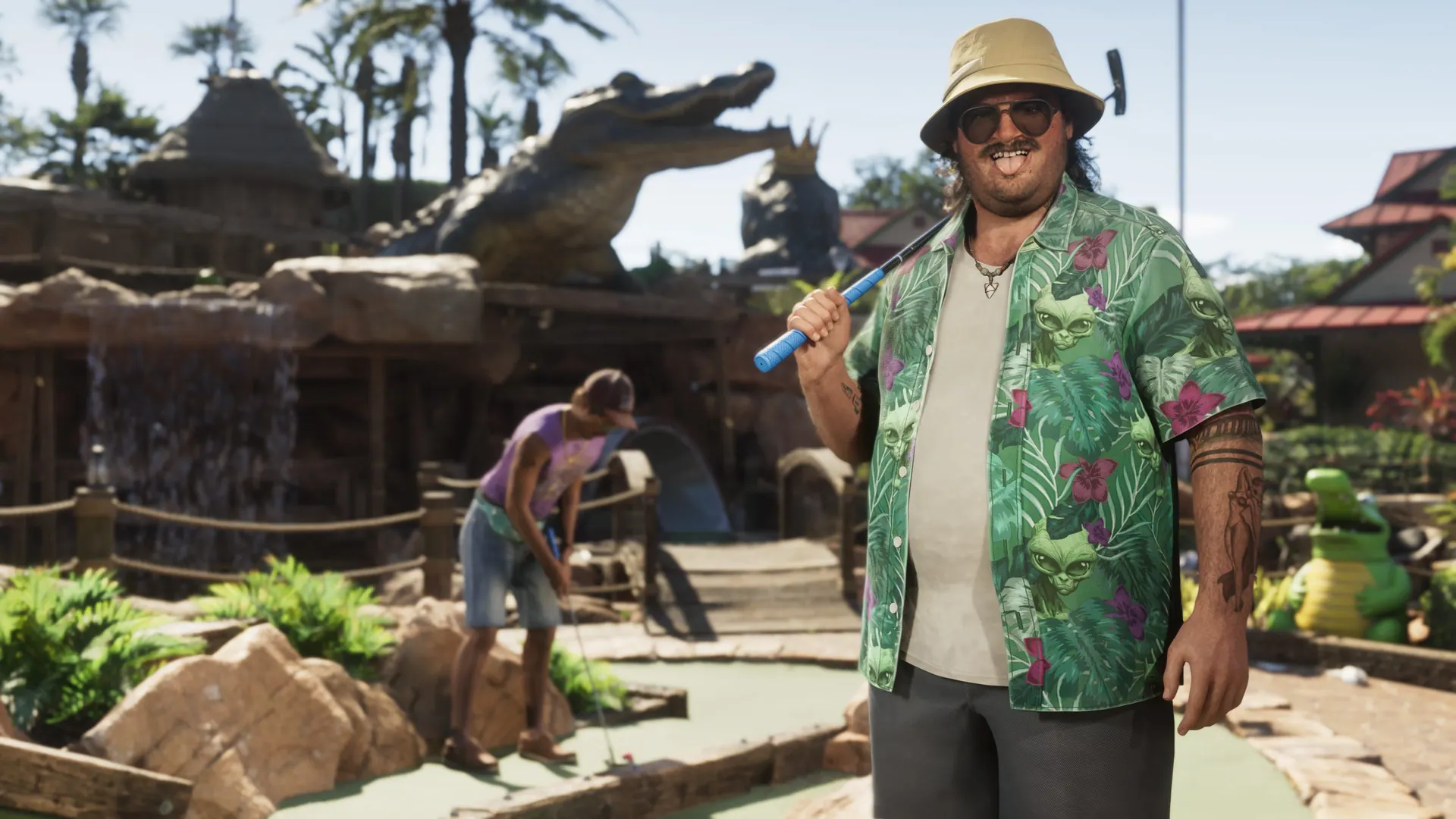 Official Rockstar Games promotional screenshot of Cal Hampton