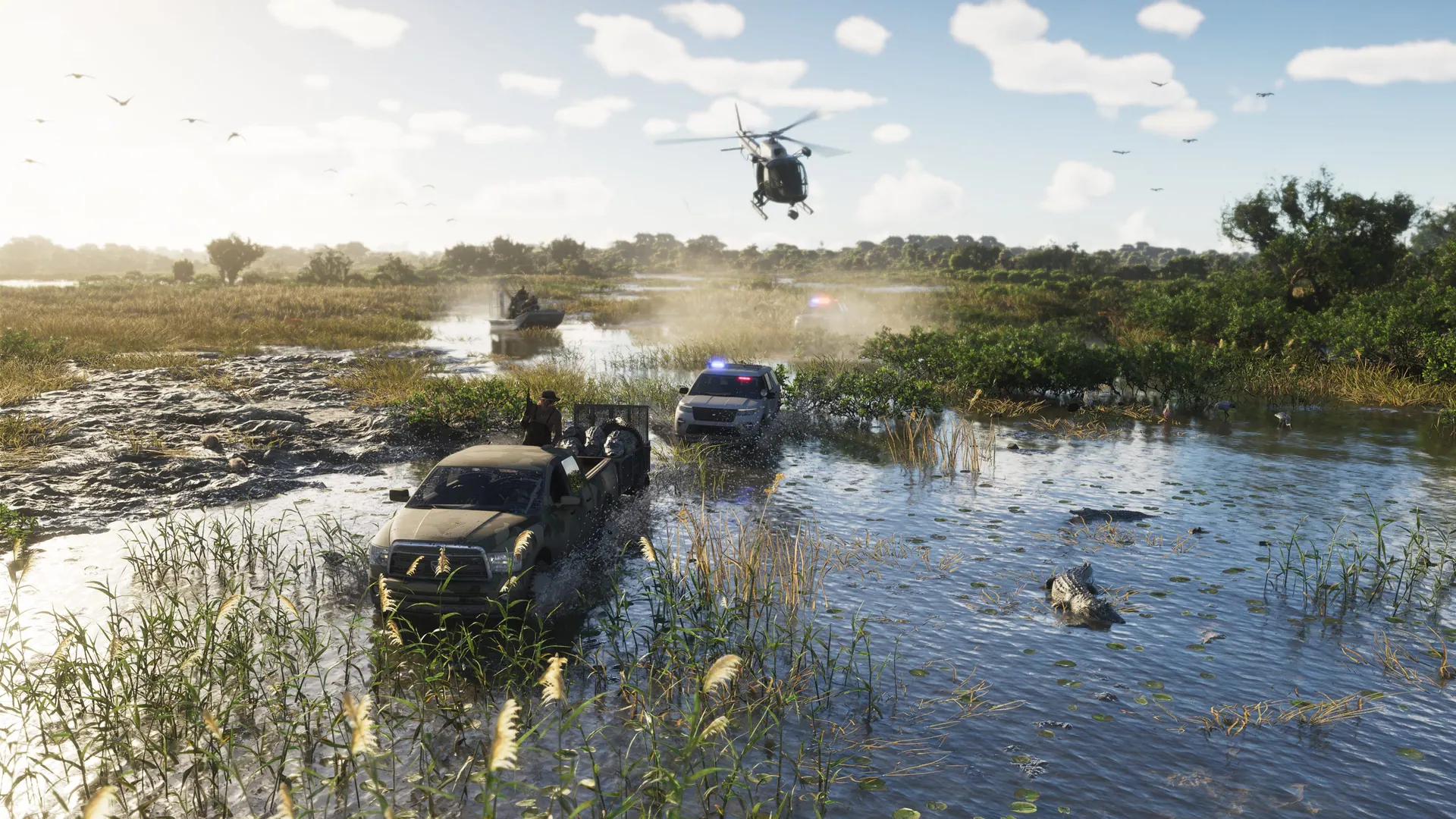 Official Rockstar Games promotional screenshot of Grassrivers