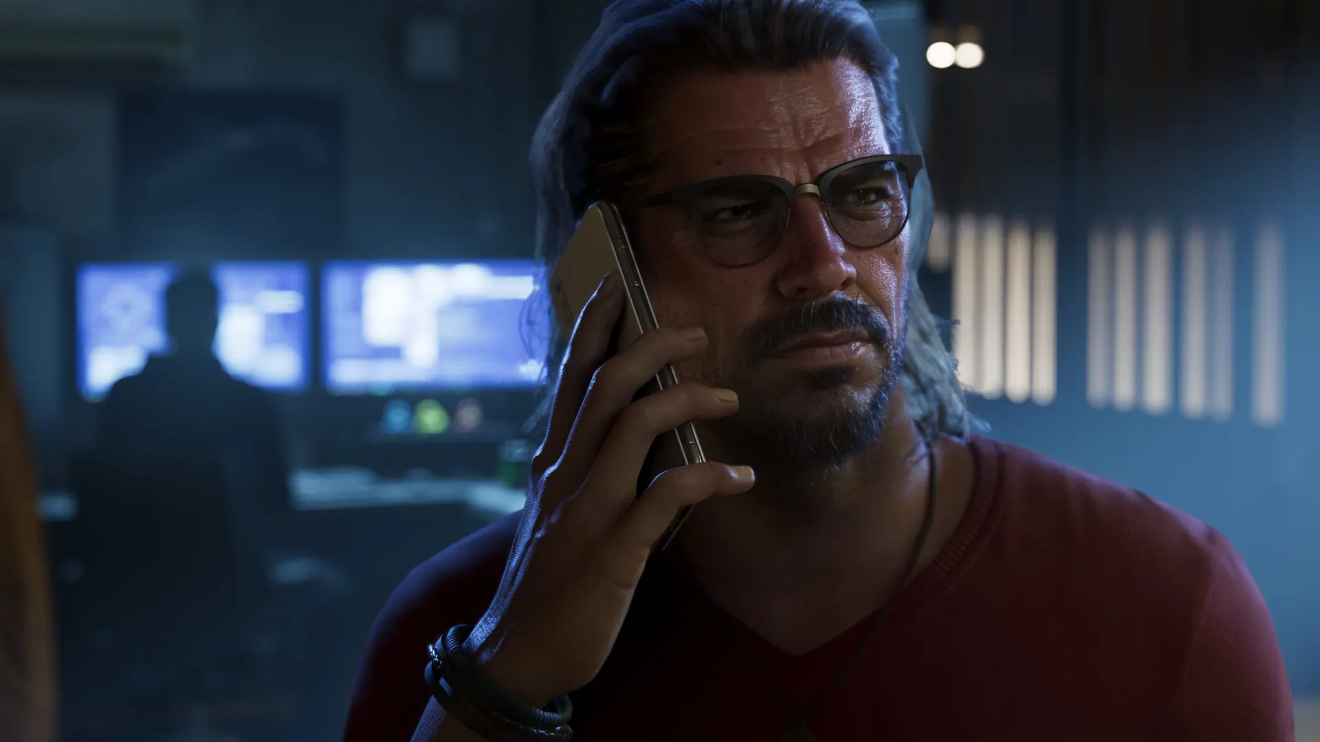 Official Rockstar Games promotional screenshot of Raul Bautista